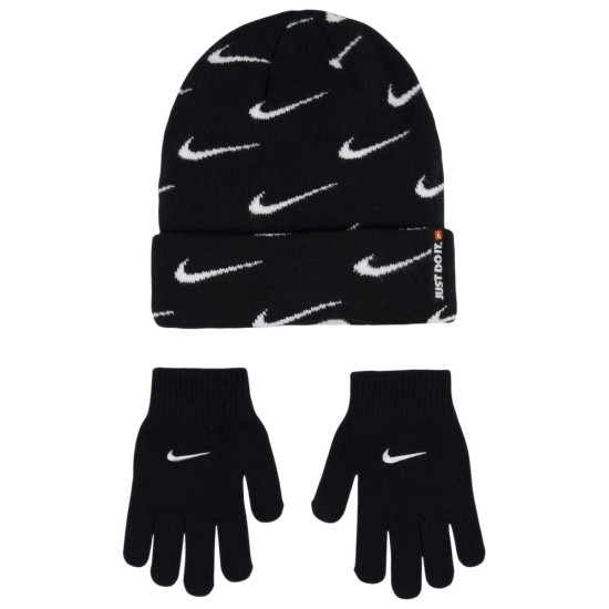 Nike Παιδικό σετ σκουφάκι & γάντια Swoosh Repeat Beanie/Gloves Set